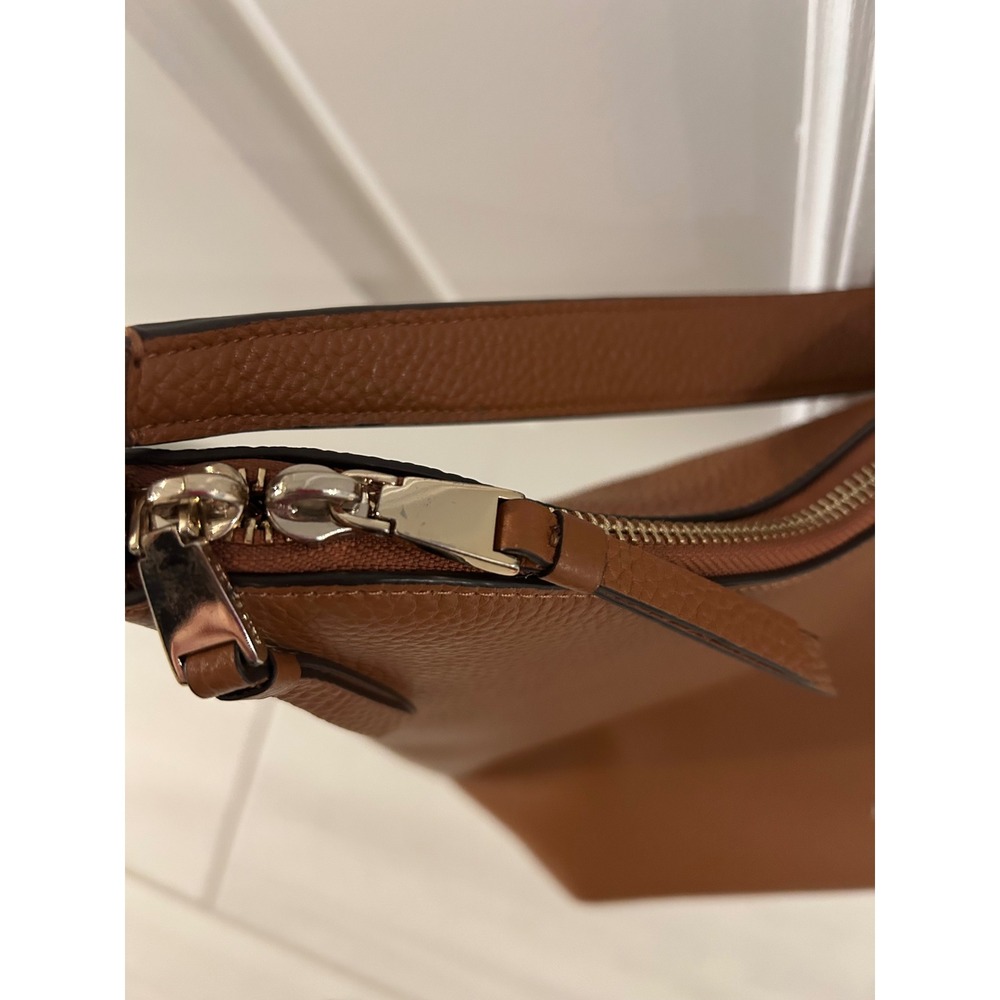 Kate Spade New York Pebbled Leather Hobo Bag Brown Crossbody Shoulder Bag - Picture 7 of 7
